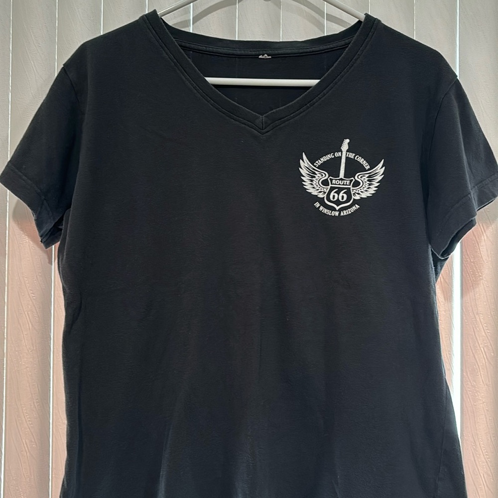 Unbranded Winslow Arizona Route 66 V-Neck Tee